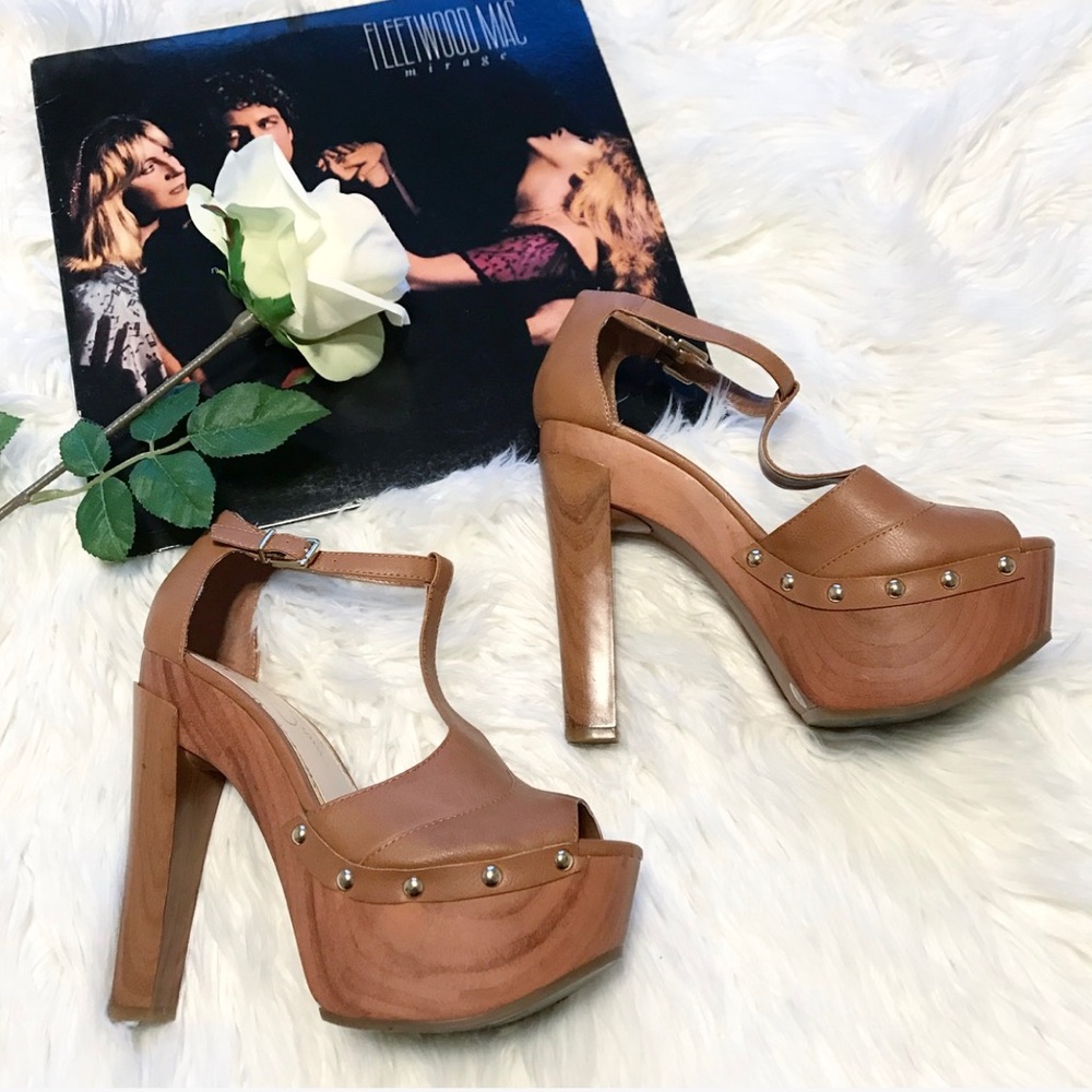Jessica Simpson Tan Brown Bohemian Heels Dany 8.5